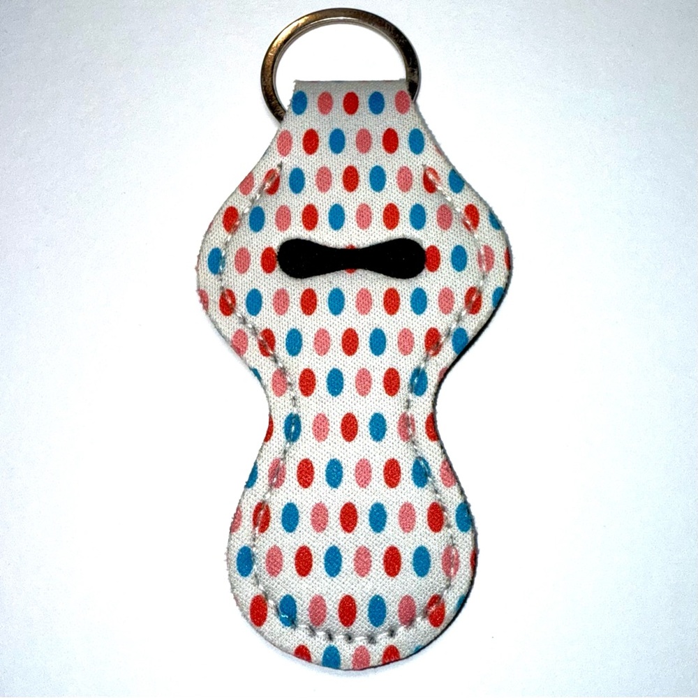 NWOT-Colorful Lip Balm Holder Keychains (5) - Picture 5 of 7
